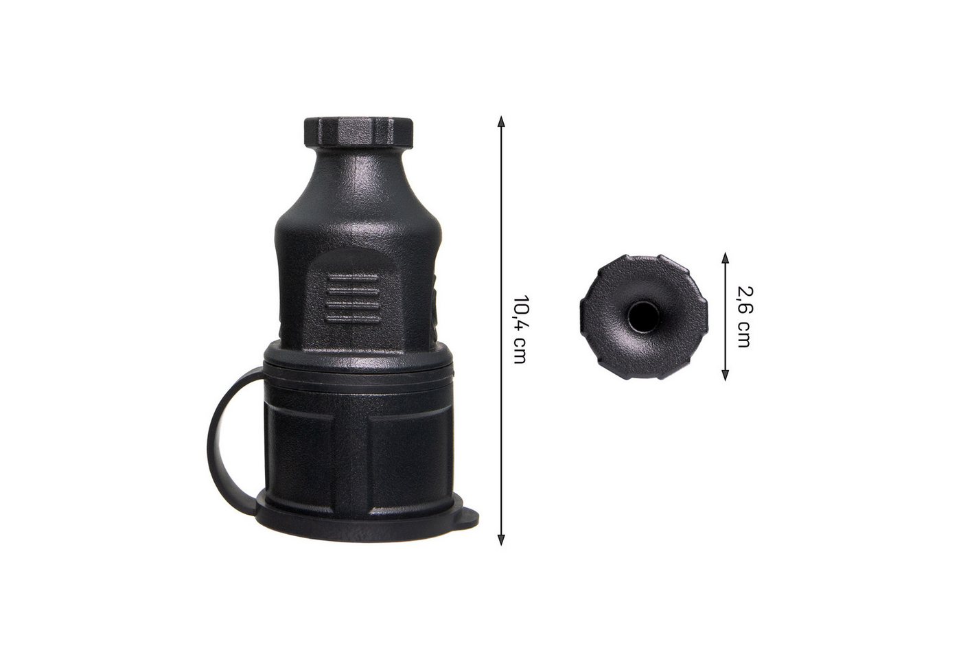 feletec Schuko-Stecker feletec Schuko Stecker und Kupplung 230V IP44 für Außenbereich