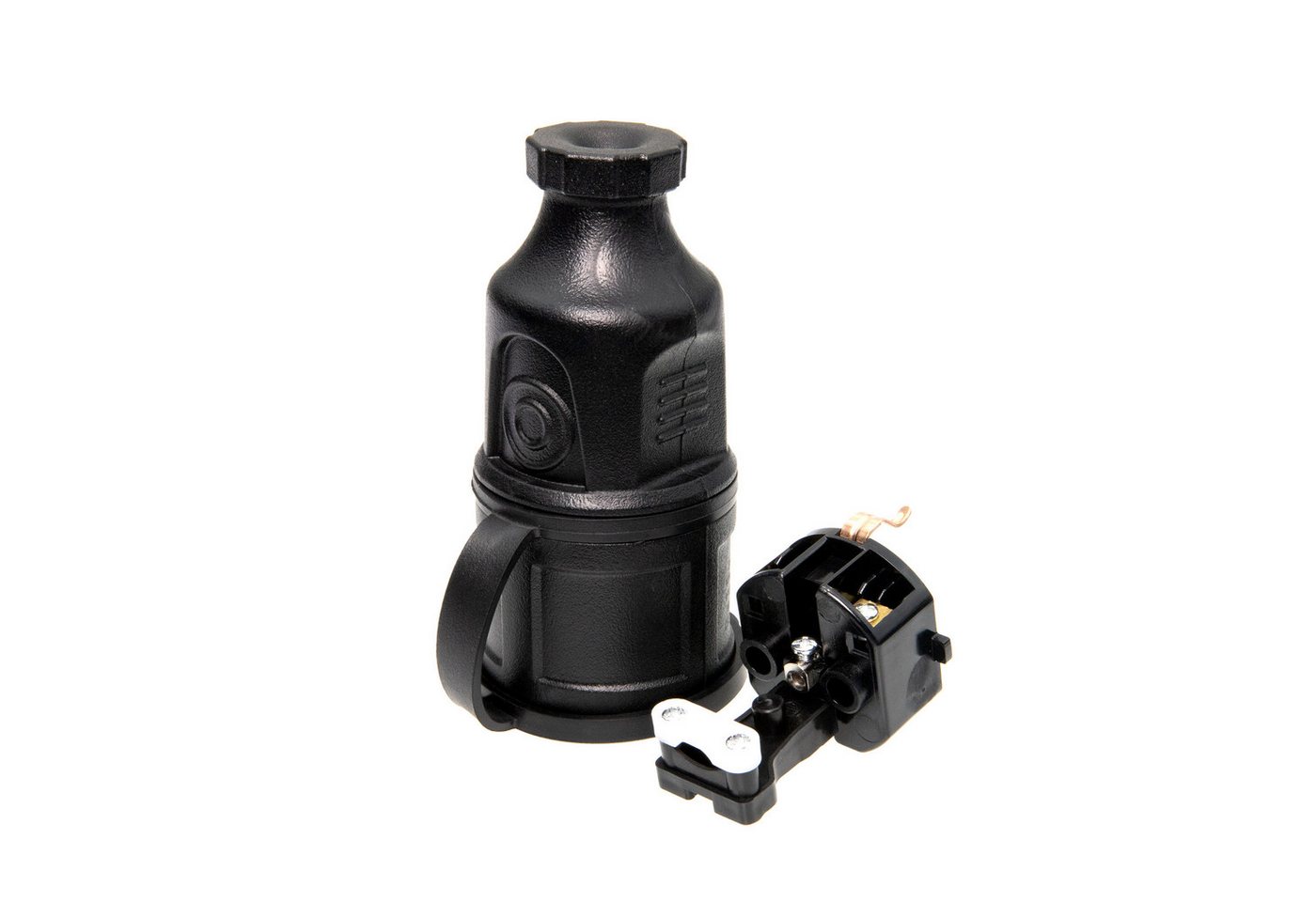 feletec Schuko-Stecker feletec Schuko Stecker und Kupplung 230V IP44 für Außenbereich Bild 2