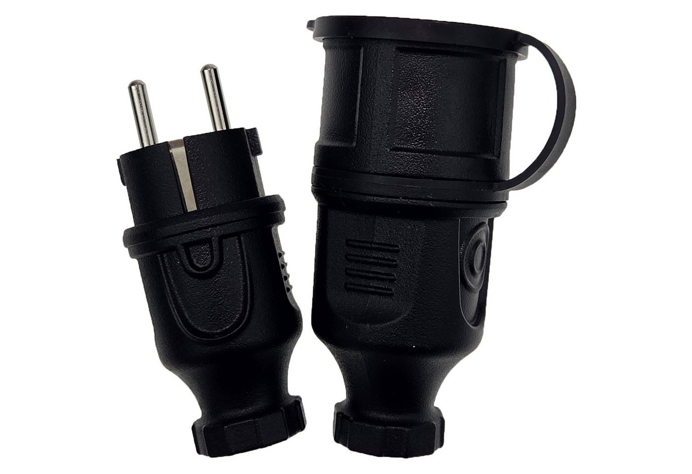 feletec Schuko-Stecker feletec Schuko Stecker und Kupplung 230V IP44 für Außenbereich Bild 3