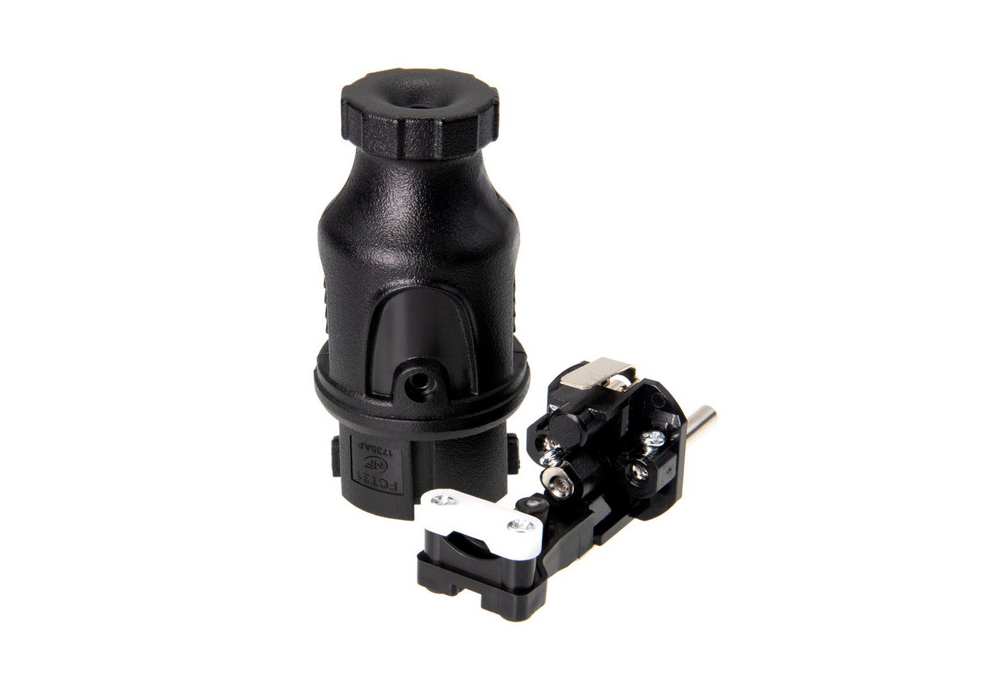 feletec Schuko-Stecker feletec Schuko Stecker und Kupplung 230V IP44 für Außenbereich Bild 4