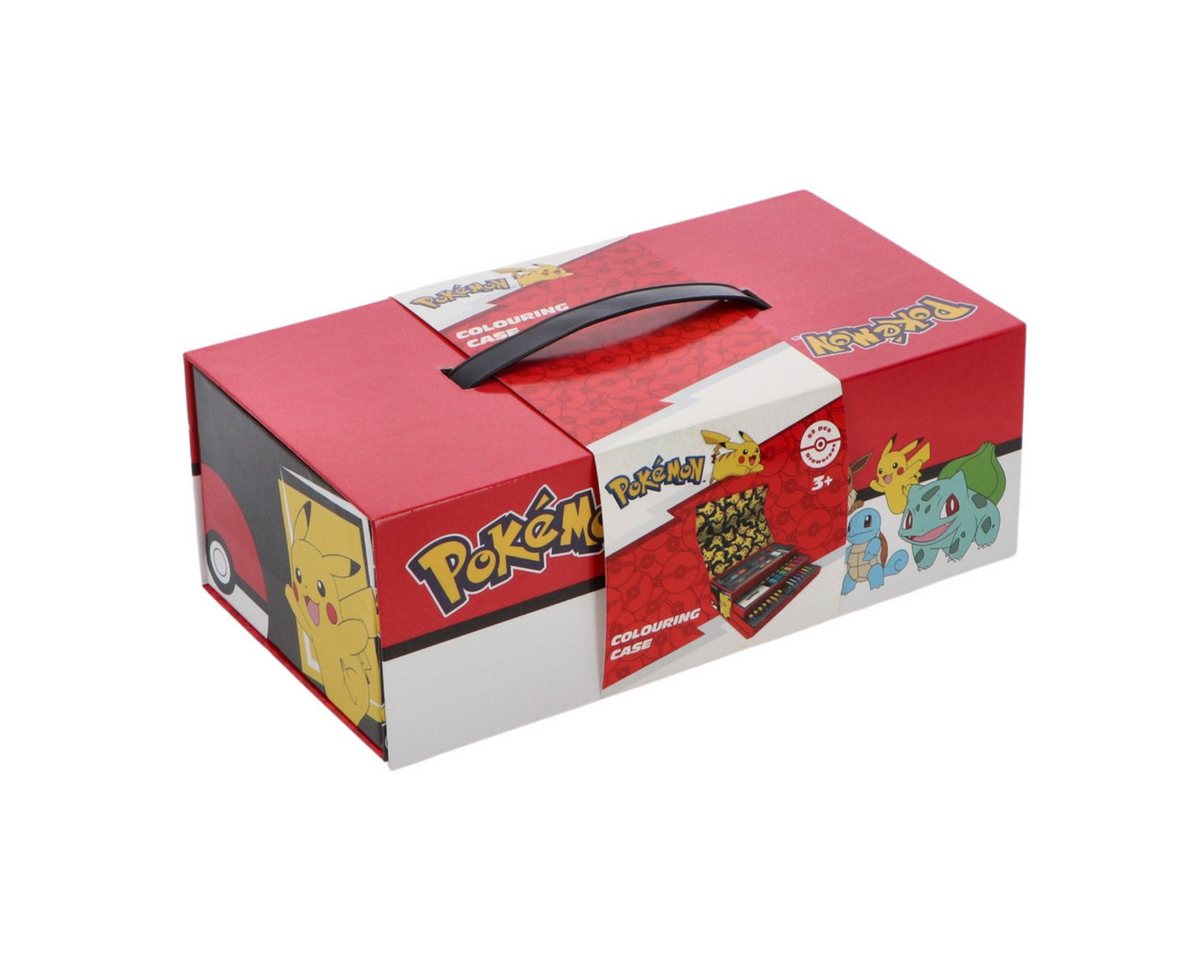 POKÉMON Farbkasten Malkoffer für Kinder – Kreativset mit Stiften und Wasserfarbkasten Bild 2