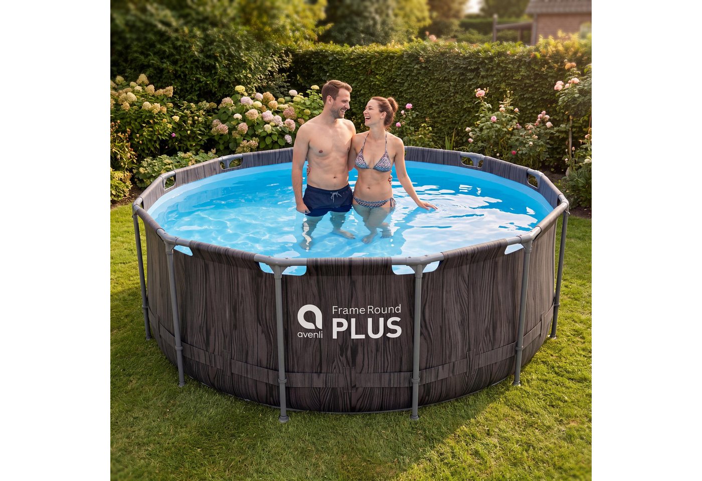 Avenli Framepool Frame Plus Pool 366 x 100 cm, Aufstellpool (Stahlrahmenpool, ohne Zubehör), Auch als Ersatzpool geeignet