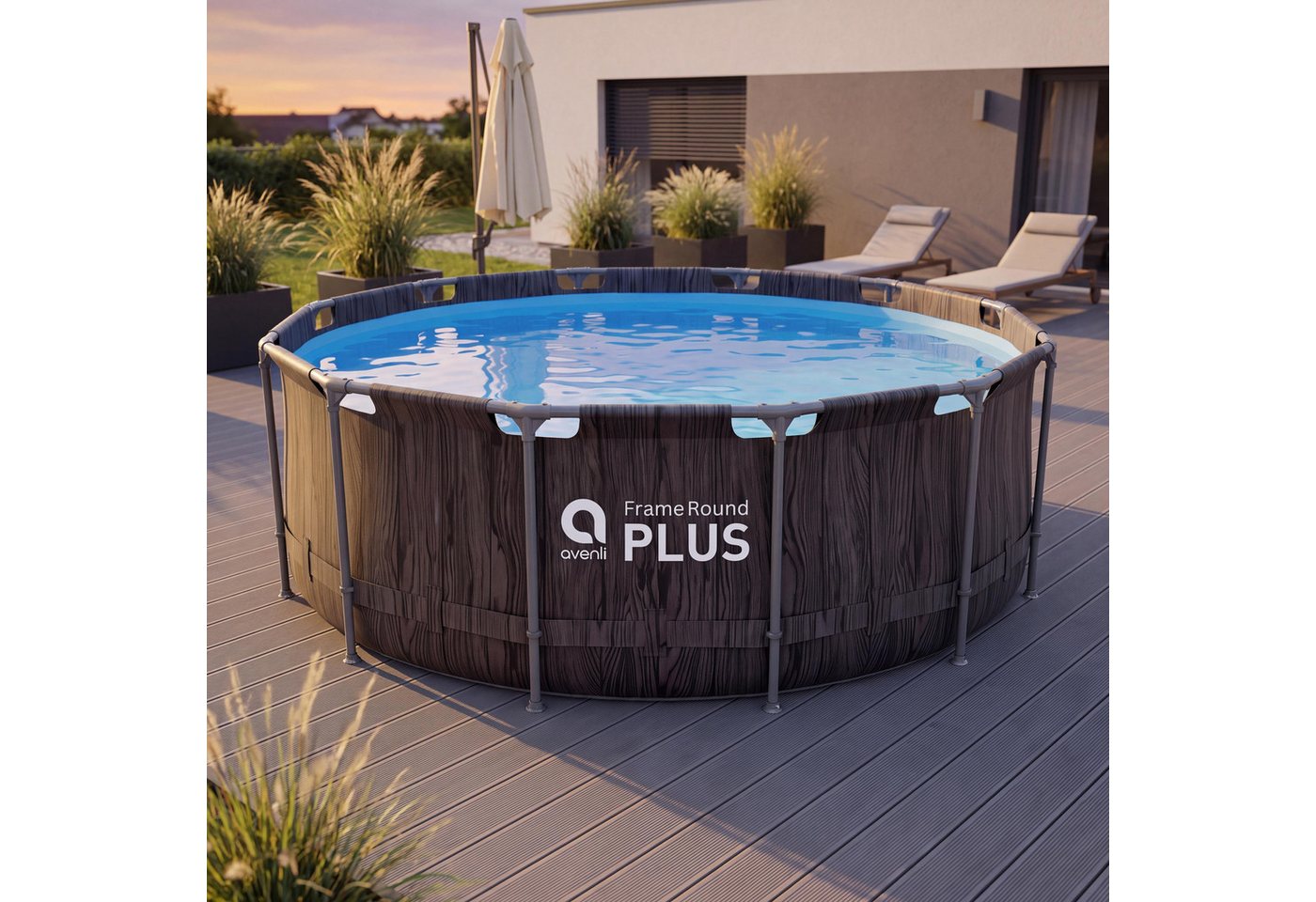 Avenli Framepool Frame Plus Pool 366 x 100 cm, Aufstellpool (Stahlrahmenpool, ohne Zubehör), Auch als Ersatzpool geeignet Bild 2