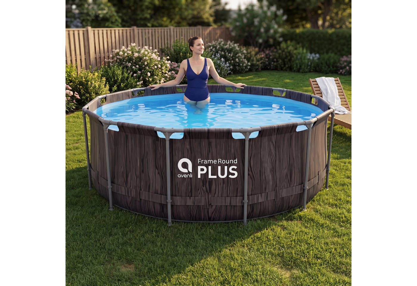 Avenli Framepool Frame Plus Pool 366 x 100 cm, Aufstellpool (Stahlrahmenpool, ohne Zubehör), Auch als Ersatzpool geeignet Bild 5