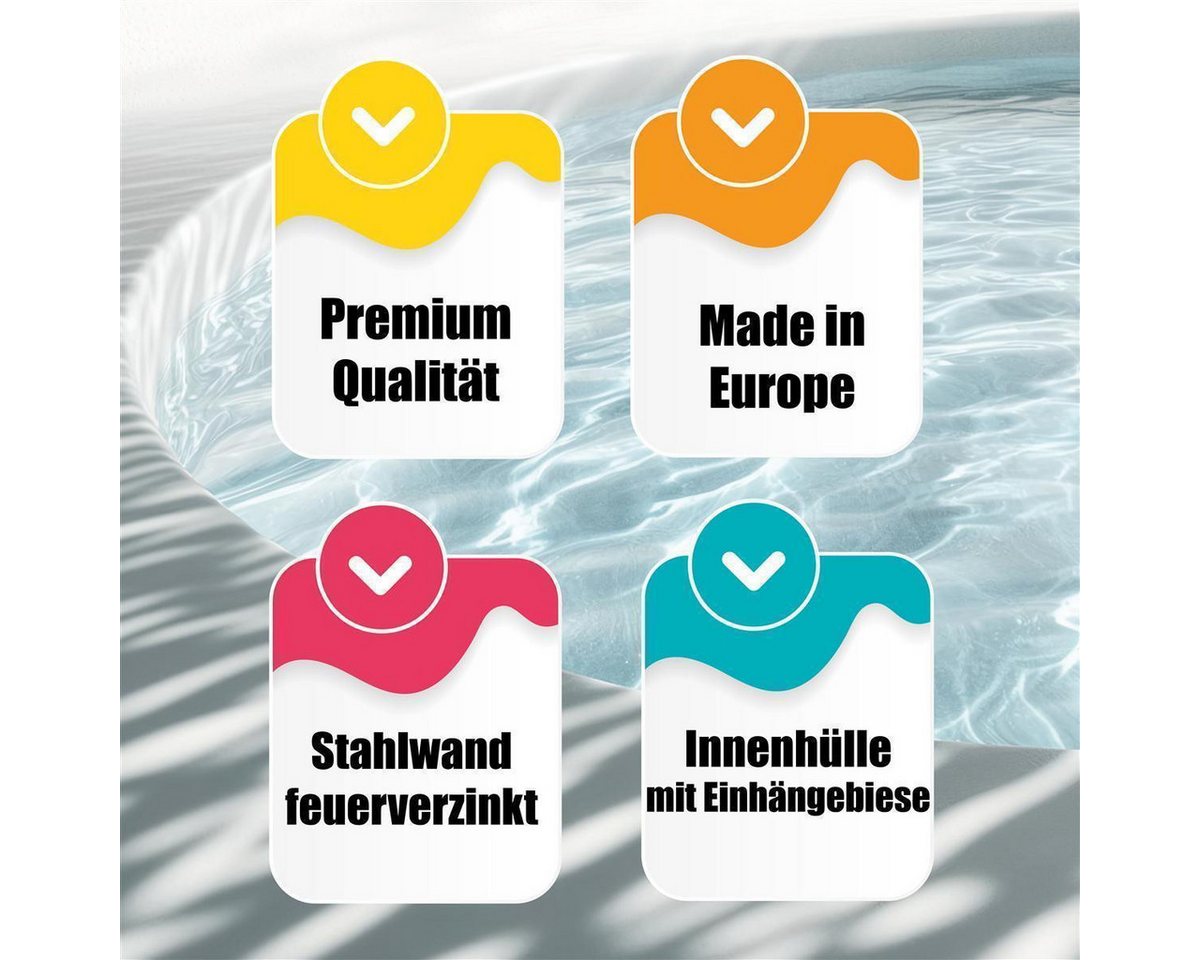 mediPOOL Ovalpool Ovalpool-Set exklusiv 6,00 x 3,20 x 1,20 m (Komplett-Set) Bild 5