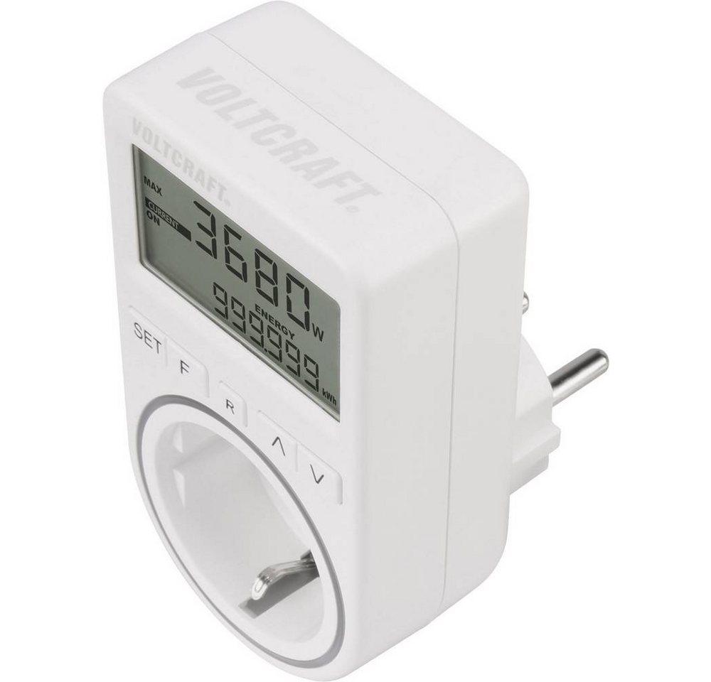 VOLTCRAFT Energiekostenmessgerät Energiekostenmessgerät VC-8235895, Kostenprognose, Alarmfunktion, Stromtarif einstellbar