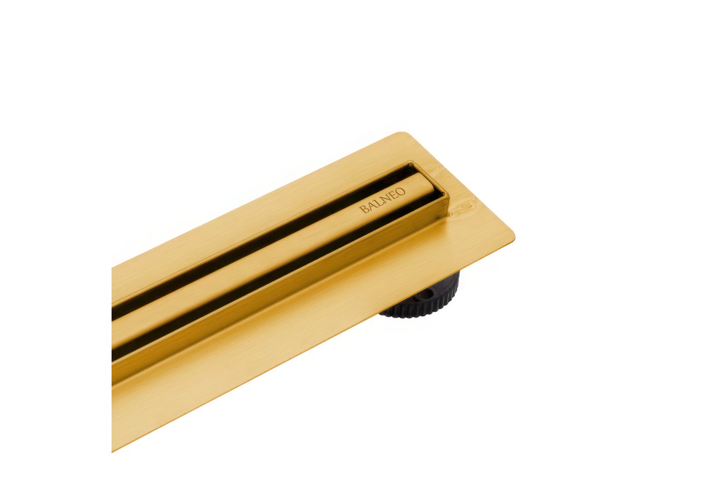 KOLMAN Duschrinne Slim & Low Proline Edelstahl Flach Bodenablauf 60 cm,Komplettset, in Gold Bild 2