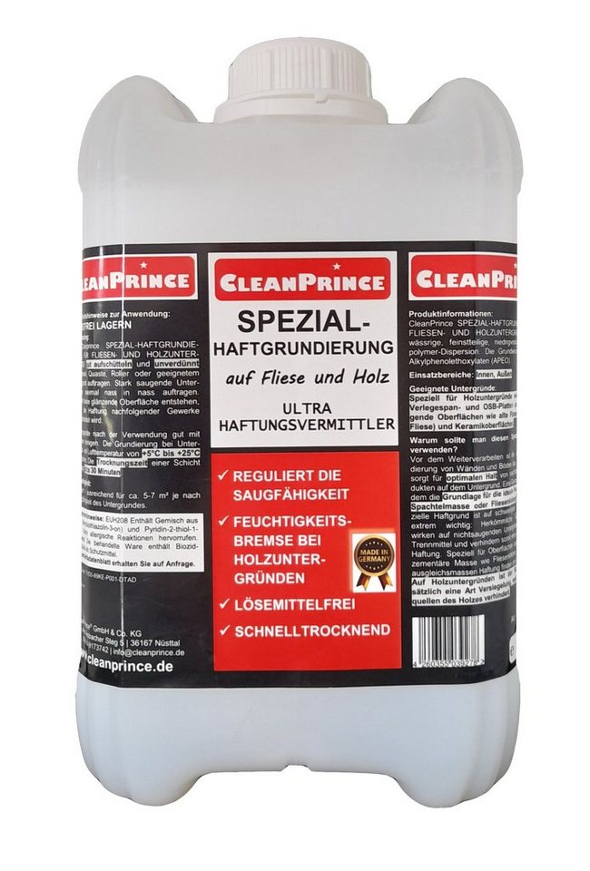 CleanPrince Haftgrund Spezial Haftgrundierung auf Fliesen und Holz CP840700, LÖSEMITTELFREI, Ultra Haftungsvermittler Bild 2