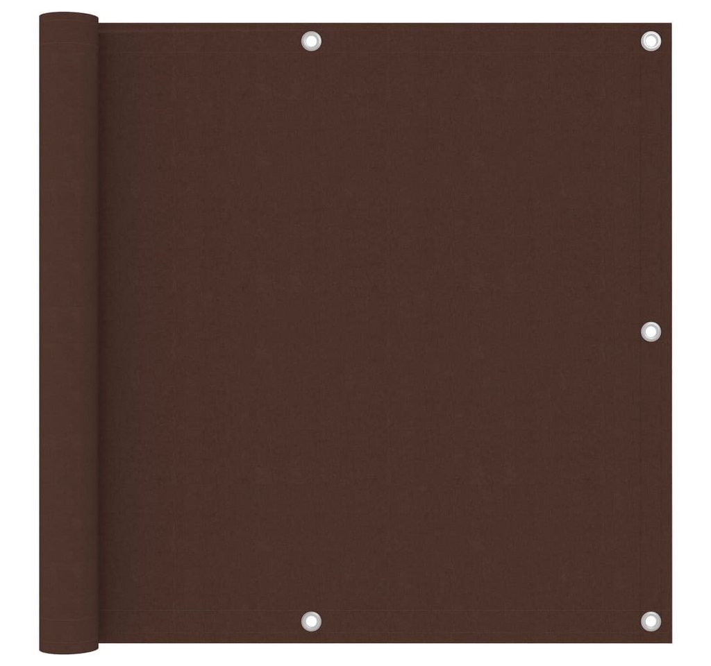 furnicato Balkonsichtschutz Wasserdichter Sichtschutz Braun 90 x 300 cm für Balkon (1-St) UV-beständige Sichtschutzmatte mit Ösen und stabilem PE-Seil