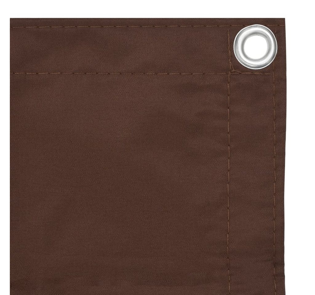 furnicato Balkonsichtschutz Wasserdichter Sichtschutz Braun 90 x 300 cm für Balkon (1-St) UV-beständige Sichtschutzmatte mit Ösen und stabilem PE-Seil Bild 5