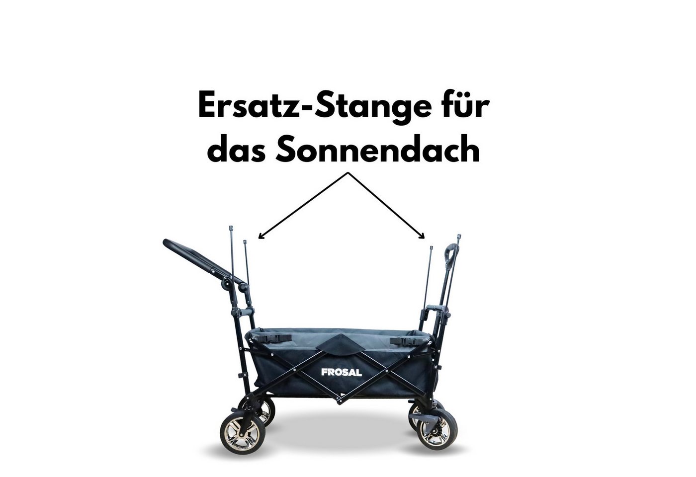 Frosal Stangengriff Klappstange Sonnendach für Bollerwagen FROSAL Leo und Loki (1-St) Bild 3