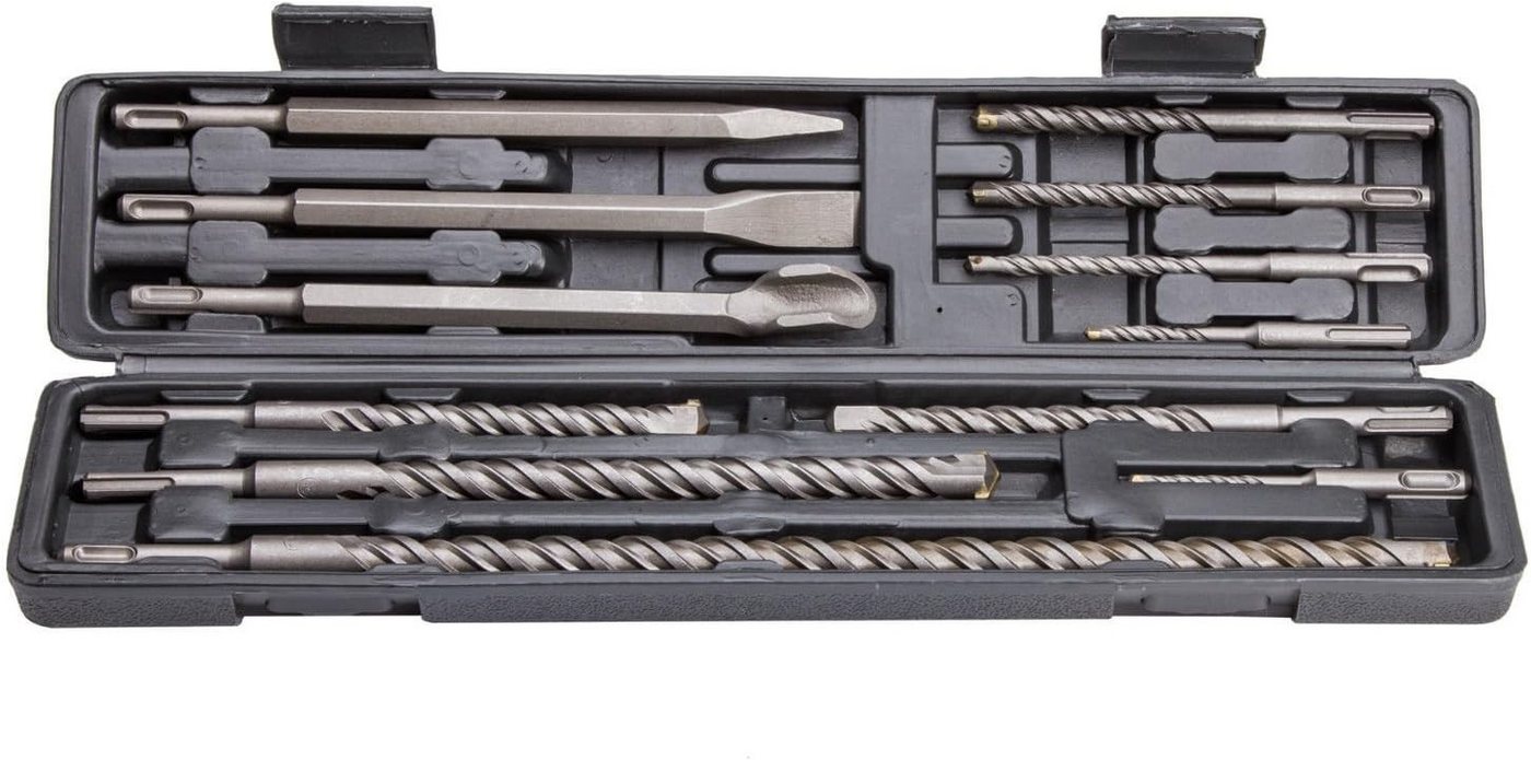 Falon-Tech Betonbohrer SDS-Plus Betonbohrer + Betonmeißel Set Hammerbohrer Bohrersatz, (12-tlg)
