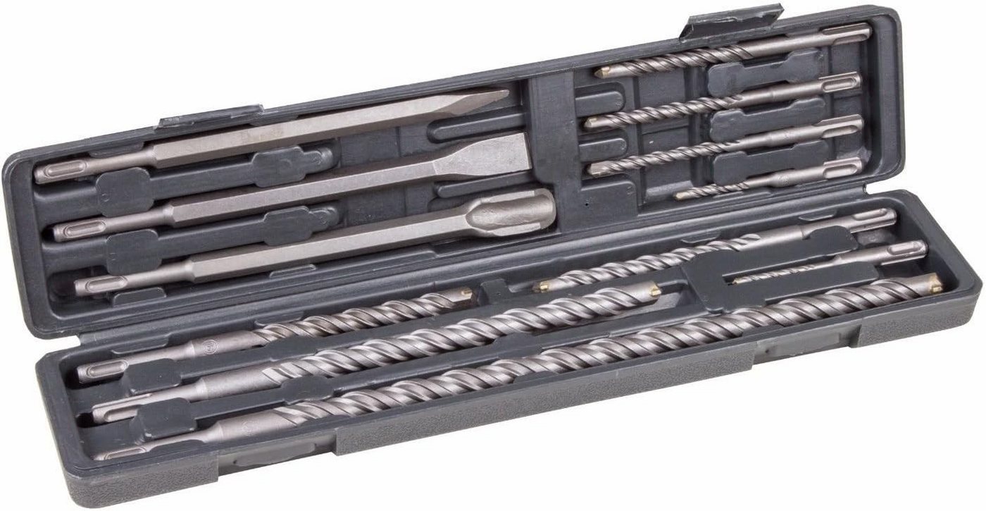Falon-Tech Betonbohrer SDS-Plus Betonbohrer + Betonmeißel Set Hammerbohrer Bohrersatz, (12-tlg) Bild 2