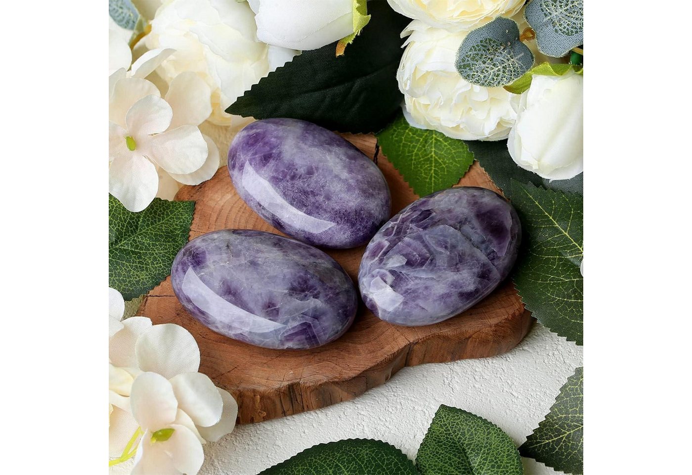 LuxusKollektion Stein Amethyst Handschmeichler Kristall Sorgenstein Reiki A amethyst Bild 4