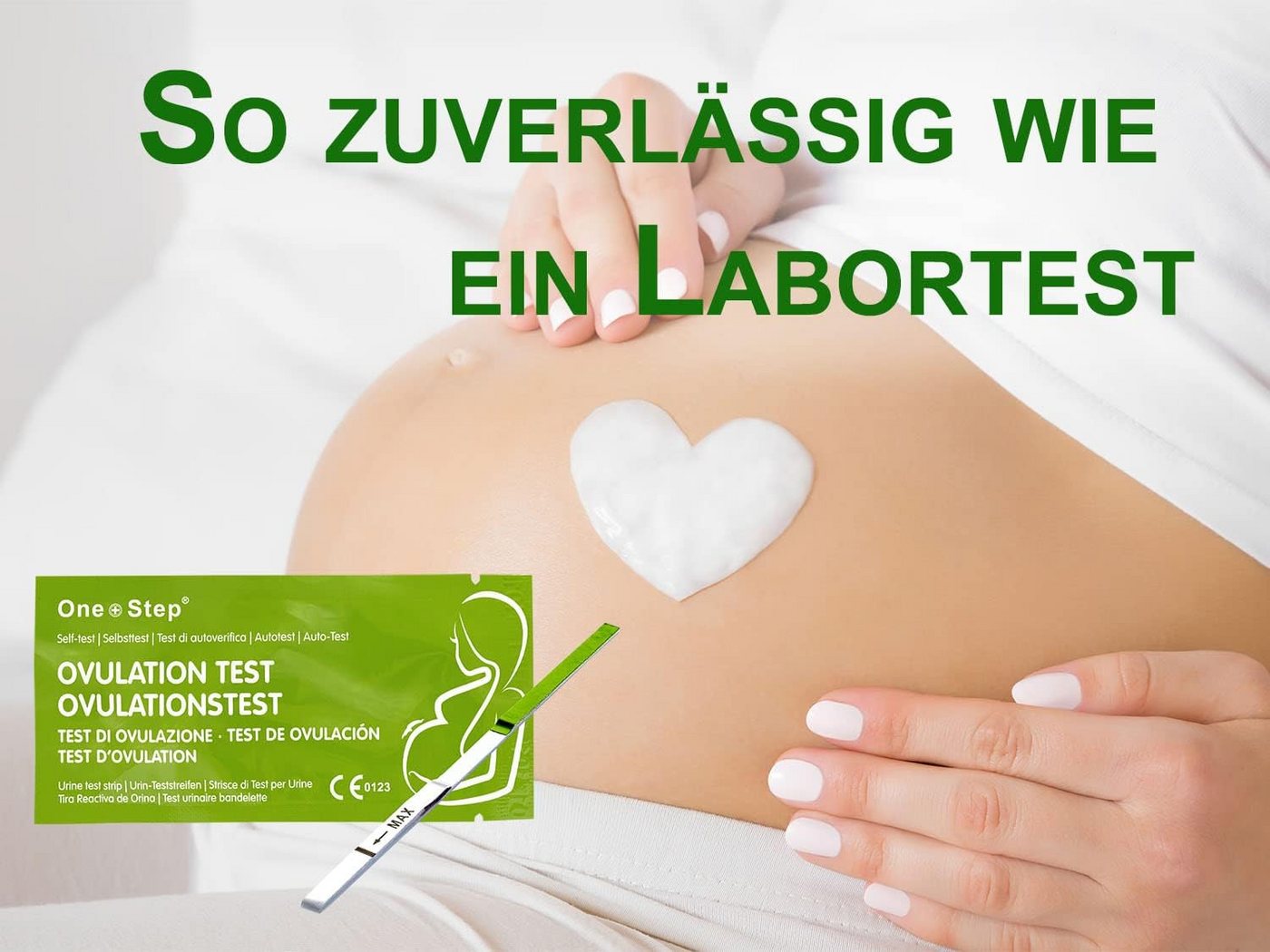 One+Step Ovulationstest GreenLine mit optimaler Sensitivität 20 miu/ml, 50-tlg. Bild 3