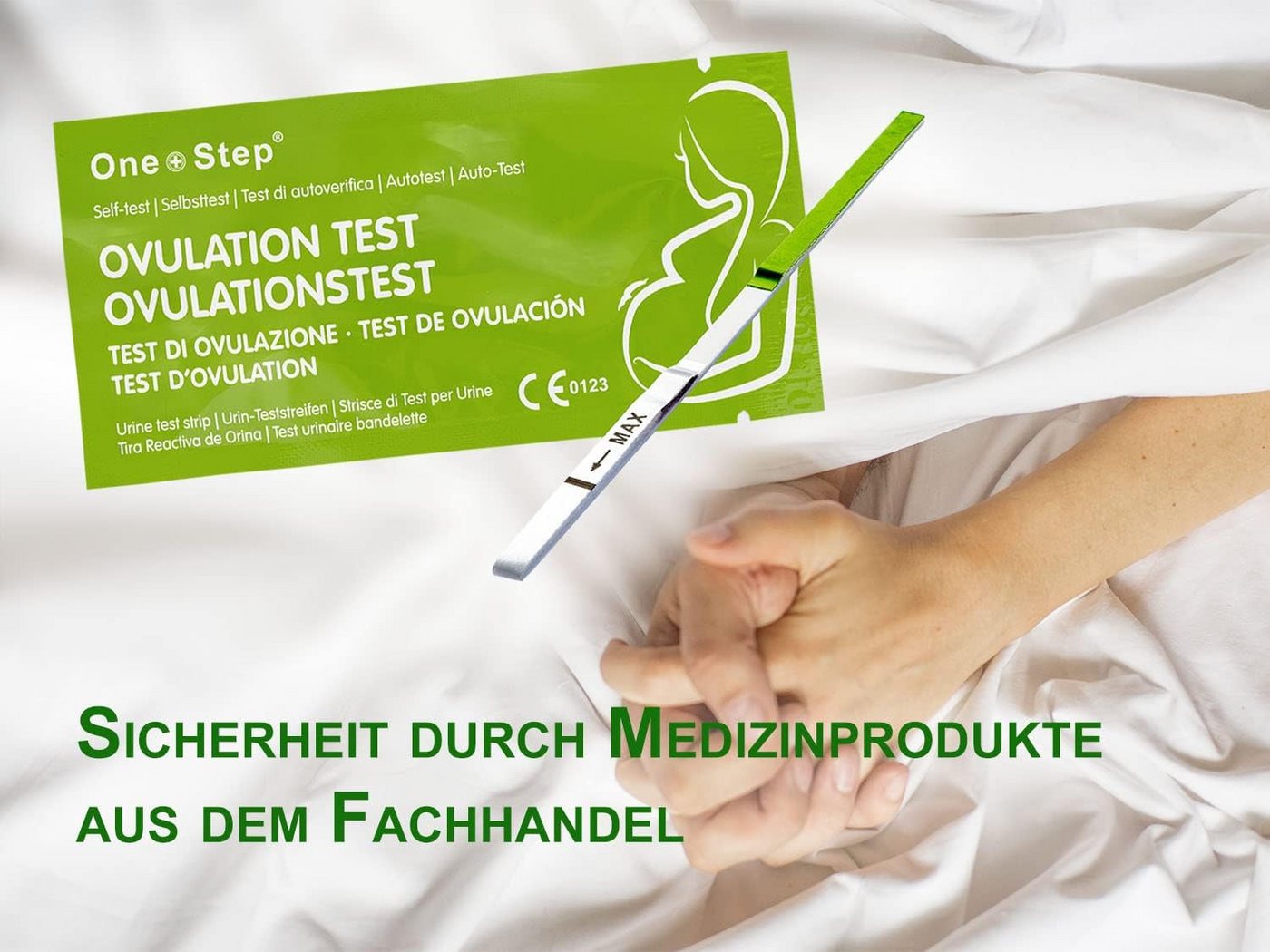 One+Step Ovulationstest GreenLine mit optimaler Sensitivität 20 miu/ml, 50-tlg. Bild 5
