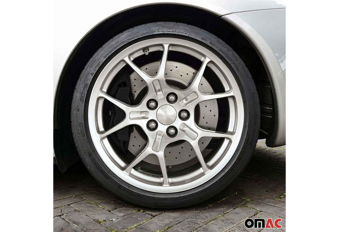 OMAC Sprühfarbe OMAC Bremssattellack New York Schwarz Glänz Auto Lack Set, Hitzbeständig, Starke Haftung, Einfache DIY-Anwendung Bild 3