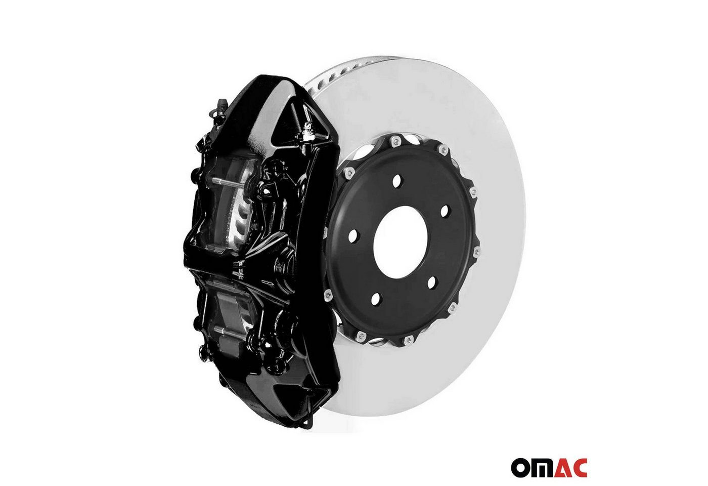 OMAC Sprühfarbe OMAC Bremssattellack New York Schwarz Glänz Auto Lack Set, Hitzbeständig, Starke Haftung, Einfache DIY-Anwendung Bild 5