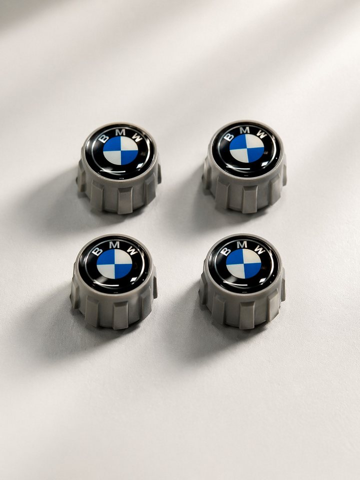 BMW Ventilkappe BMW Reifenventilkappen Ventilkappen Satz 4 Teilig UPDATE Größeres Logo, (1-St) Bild 2