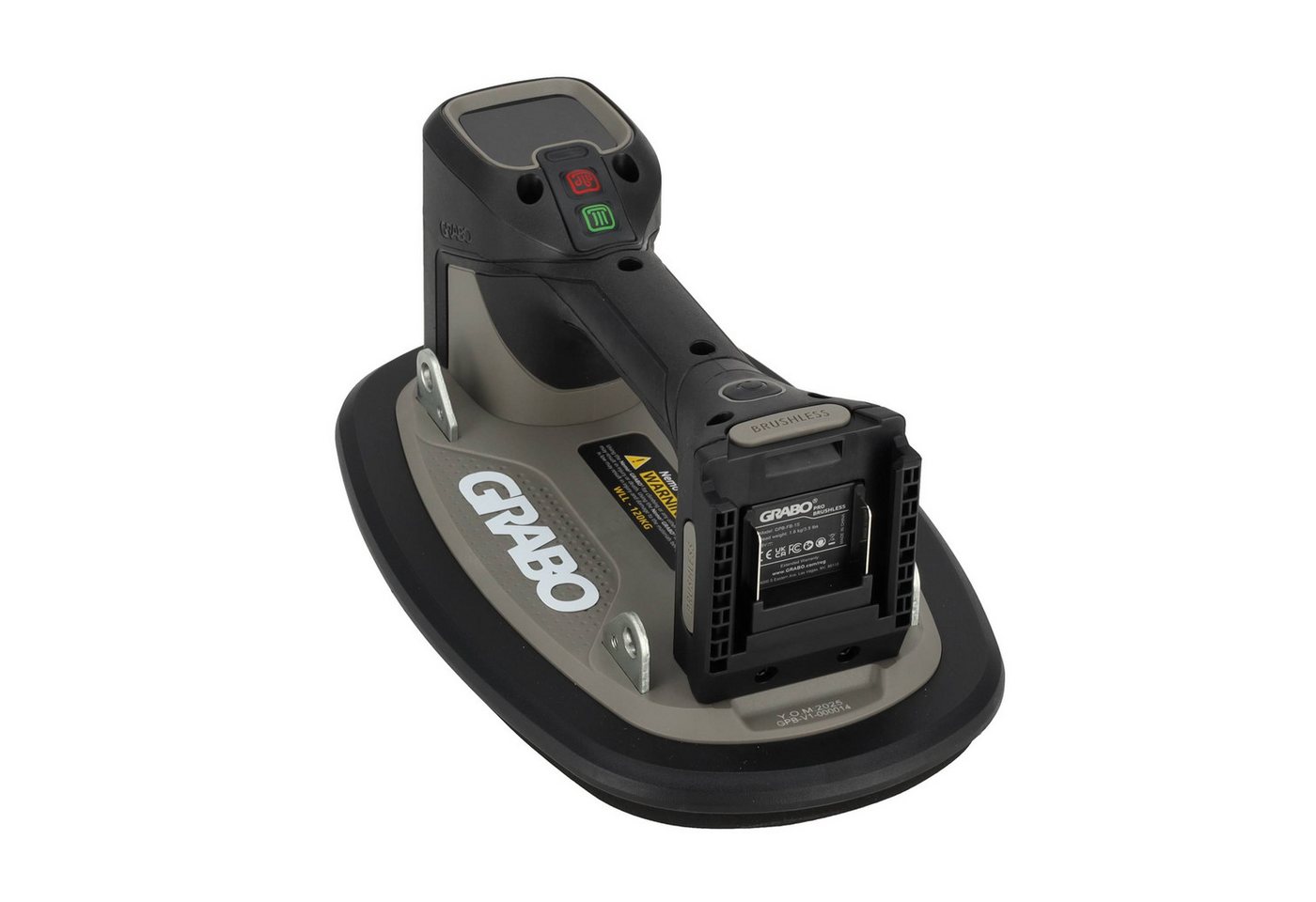 GRABO Saugheber GRABO Pro Brushless digitaler Saugheber, 120kg, Marken Akku-kompatibel, max. 120 kg Traglast, GPB, -], GRABO Brushless mit Funkfernbedienung in Textiltasche, Marken Akku-kompatibel Bild 2
