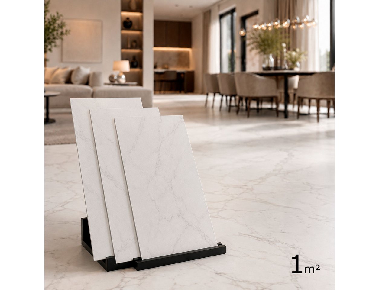 Berti Graf Designboden LVT Vinylboden selbstklebend 2 mm wasserfest in Marmor und Beton Optik, selbstklebend Bild 2