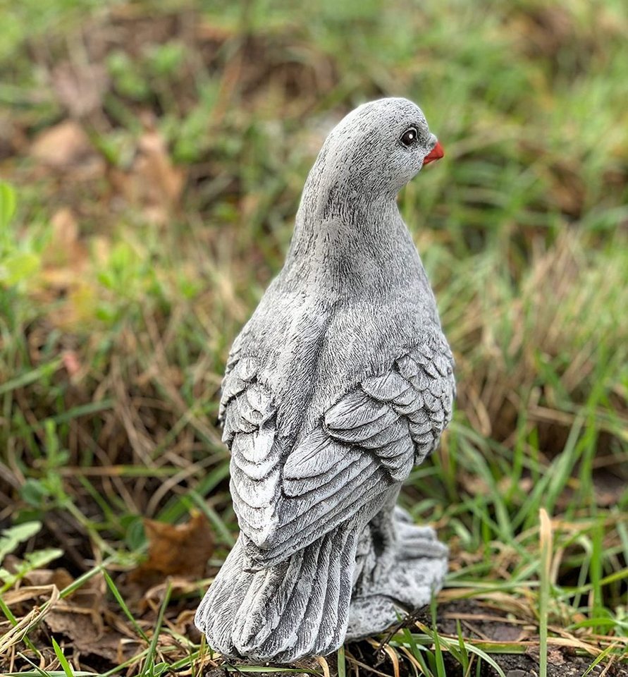 Stone and Style Gartenfigur Frostfeste Steinfigur Taube naturgetreu Bild 2