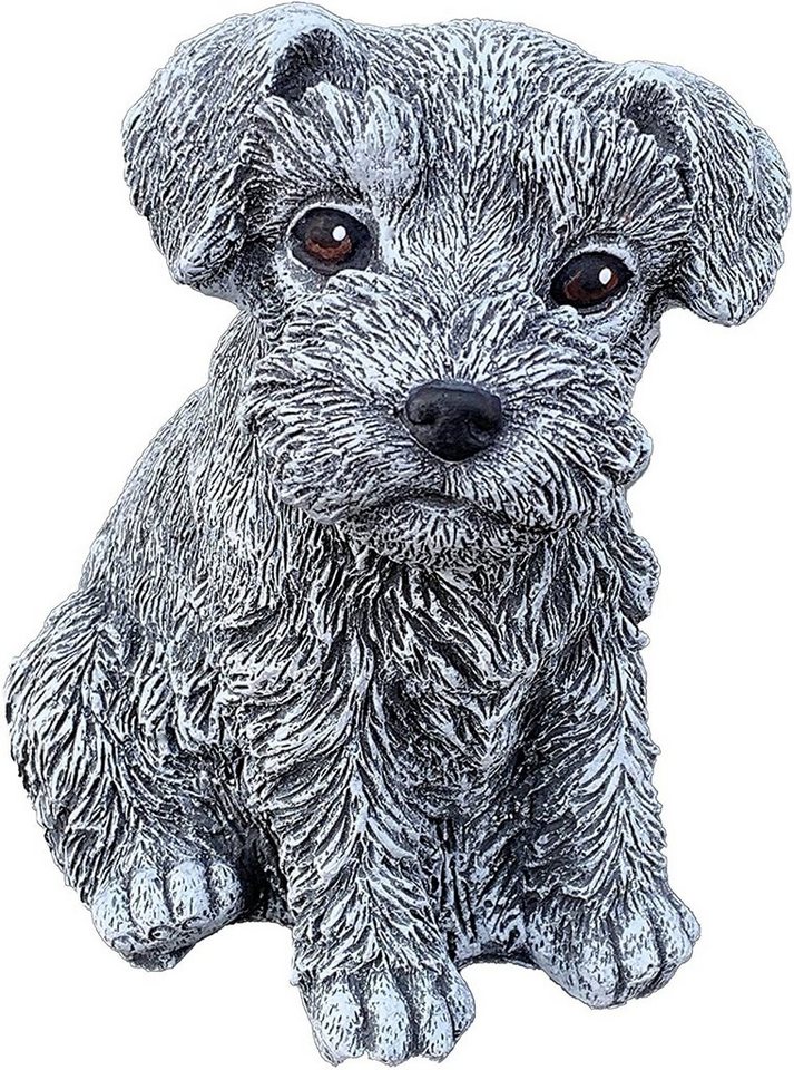 Stone and Style Gartenfigur Frostfeste Steinfigur Hund Schnauzer Bild 3