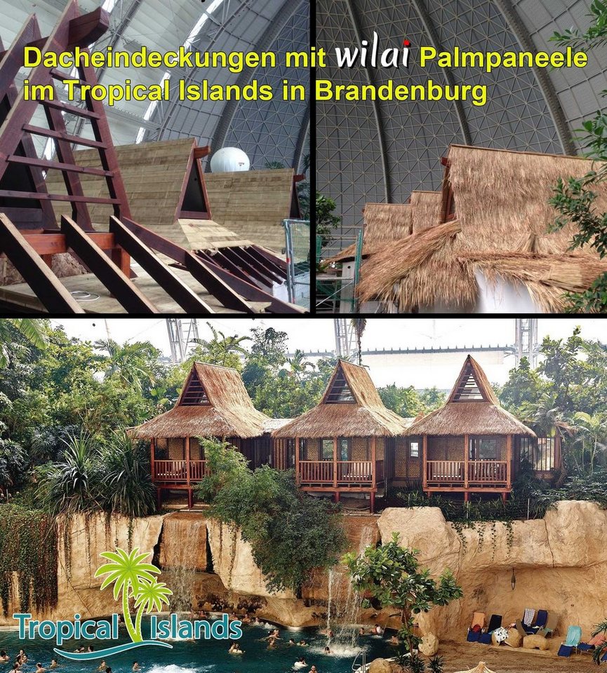 Thaiboo Dachschindeln Palmdach Palmschindel, 100% Nachhaltiges Naturmaterial, Wetterfest, (10-St) Bild 3