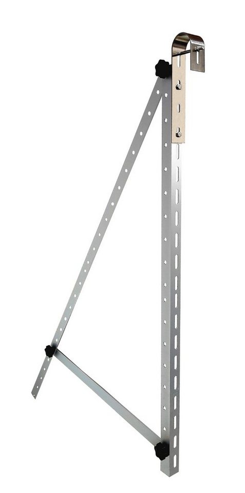 TRANGO Solarmodul-Halterung, (1er Pack ST-0200R Rund Solarmodul Edelstahl Haken, Balkonkraftwerk Halterung für Runde Balkongelände – Universal Solarmodul Haken, Solarpanel Befestigung, Balkon Befestigung in Rund für Geländer bis 50mm Ø, 1-tlg) Bild 5