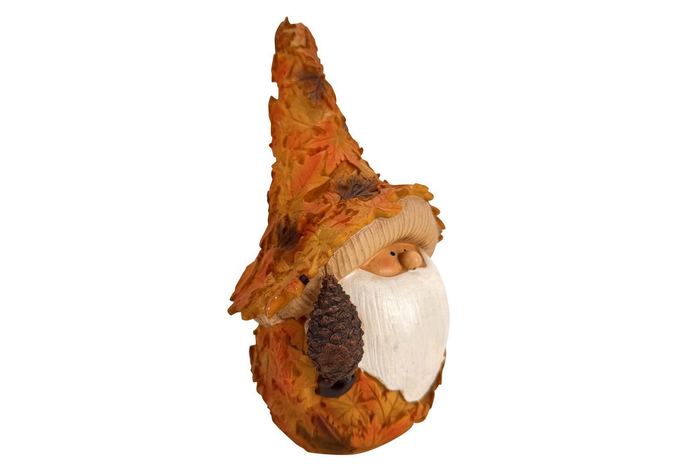 Online-Fuchs Gartenfigur für draußen - Zwerg, Wichtel, Gnom, bis 34 cm groß - Herbstdekoration, (Gartendeko, sorgen für eine warme Herbstatmosphäre), aus hochwertigem Kunstharz (Polyresin) gefertigt - wetterfest Bild 4