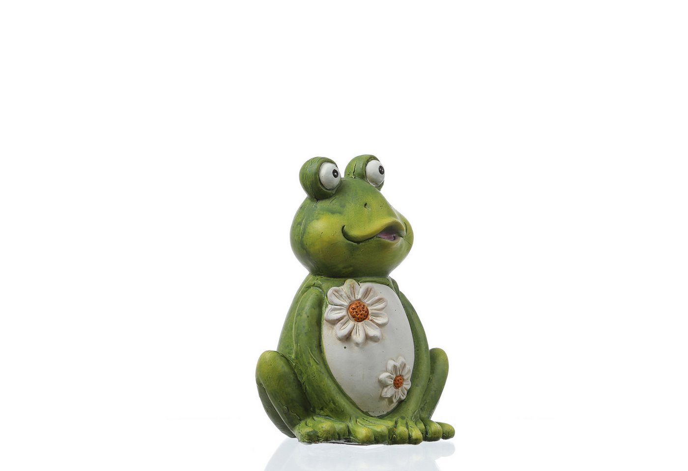 MARELIDA Gartenfigur Frosch Freddi Dekofigur Tierfigur für Beet Gartendeko H: 16cm grün Bild 2