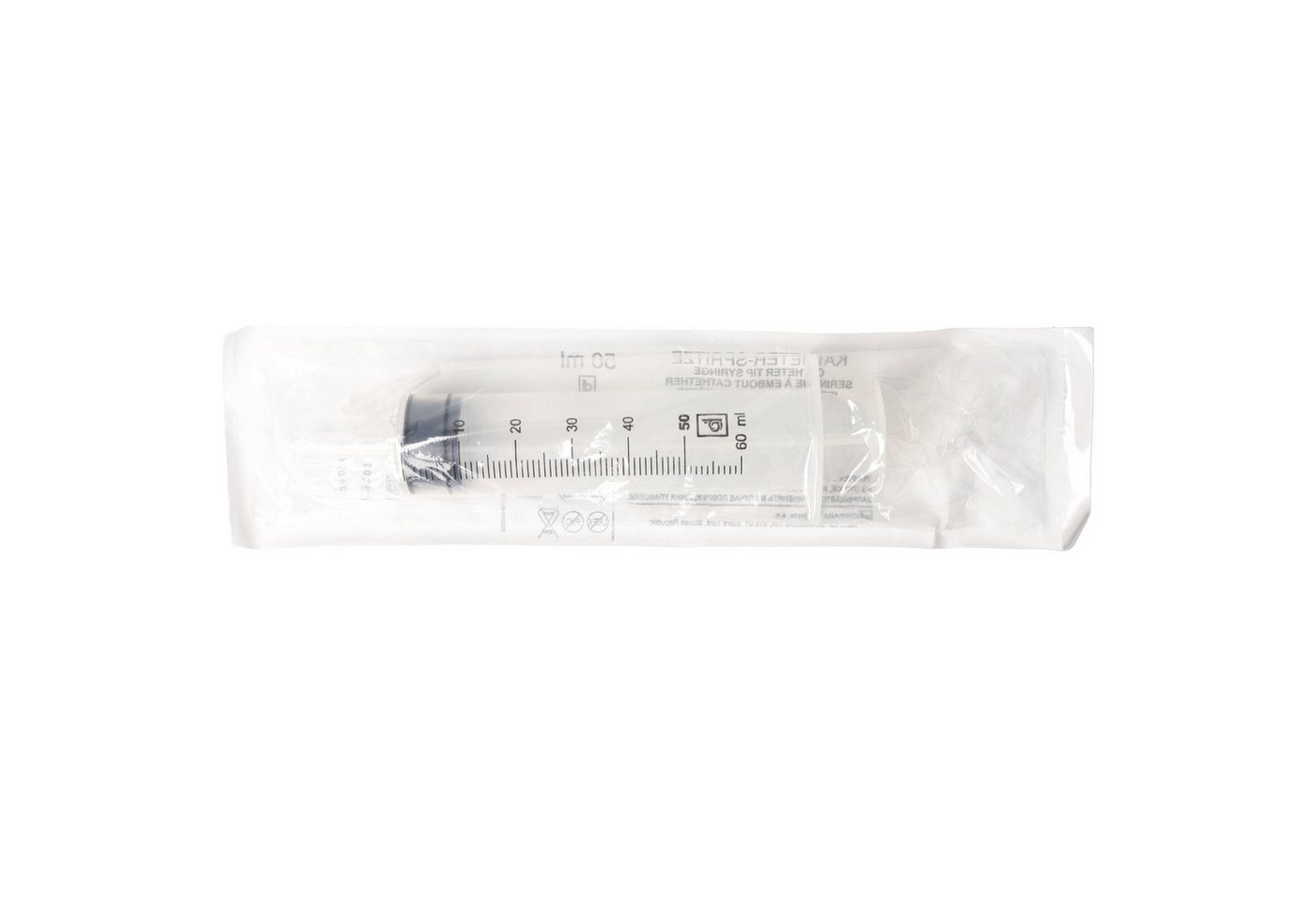 Dispomed Einwegspritze DISPOMED Wund-/ Katheterspritze 50/60ml mit Luer Adapter, (1-St., Blasenspritze), für medizinische und nicht-medizinische Verwendung Bild 4