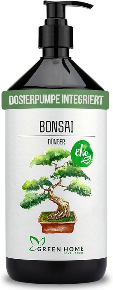 GREEN HOME LOVE NATURE Spezialdünger Bonsaidünger flüssig NPK 7+3+5 für Indoor- & Freilandbonsai, Bonsai, NPK 7+3+5, Spurennährstoffe, chelatiert, Dosierpumpe Bild 2