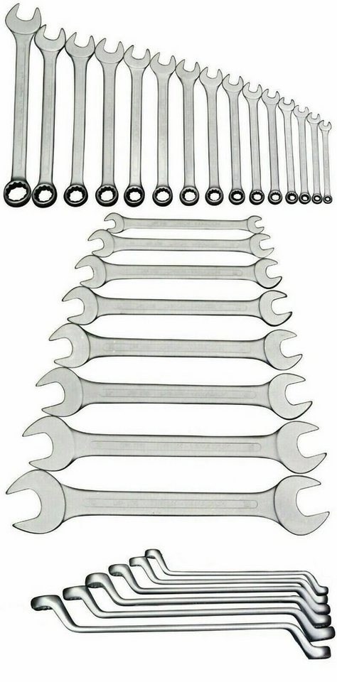 FAMEX Gabel- und Ringschlüssel 10180-31 Ringmaulschlüssel Satz 31-tlg. (31 St)
