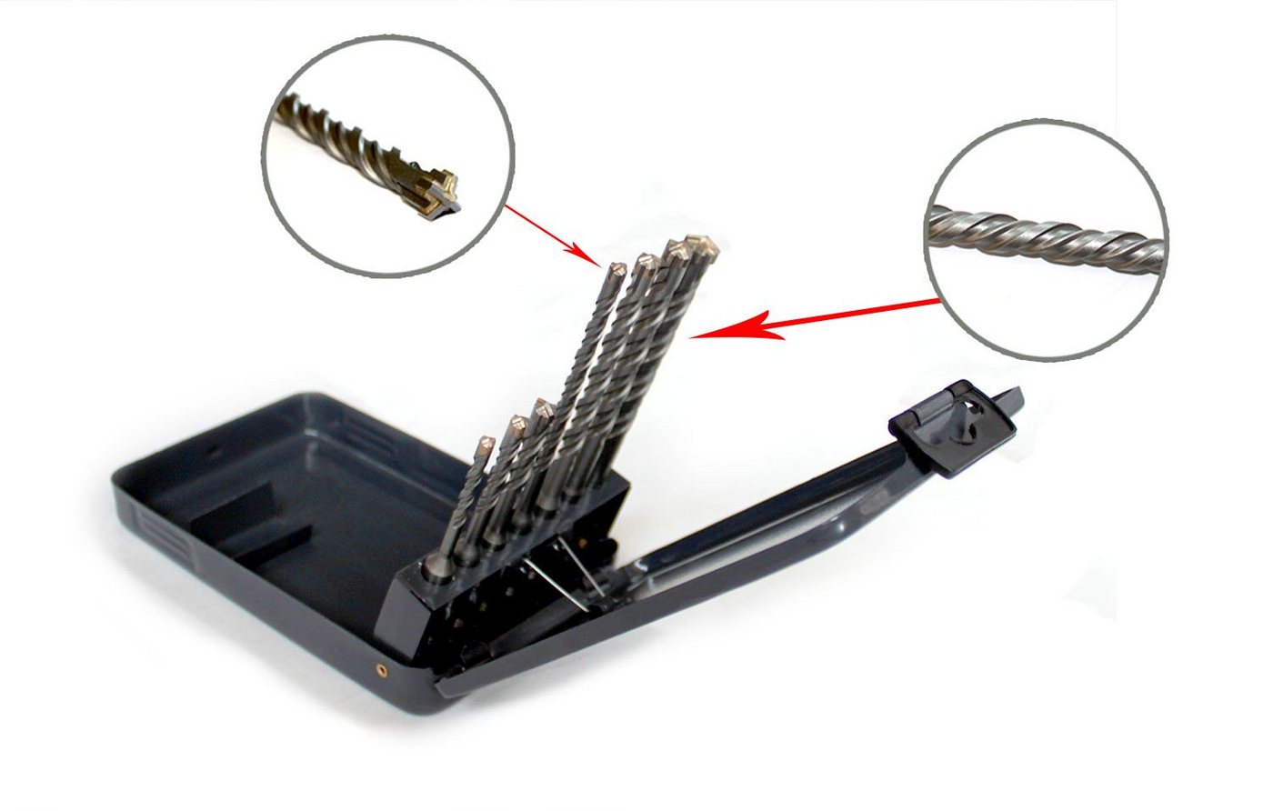 VaGo-Tools Betonbohrer VaGo Betonbohrer SDS Plus 7 tlg Set Bild 4