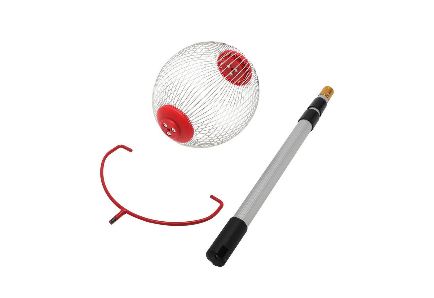 Youyijia Ballsammelröhre Obstsammler mit Verstellbarer Teleskopstange Rollsammler Nut Collector Bild 4