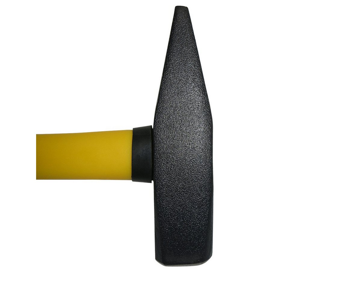 S&R Hammer Schlosserhammer 300 g Kopf, doppelt geschweifter rutschfester Stiel, aus robustem Fiberglas, stoßdämpfend und handschonend Bild 4