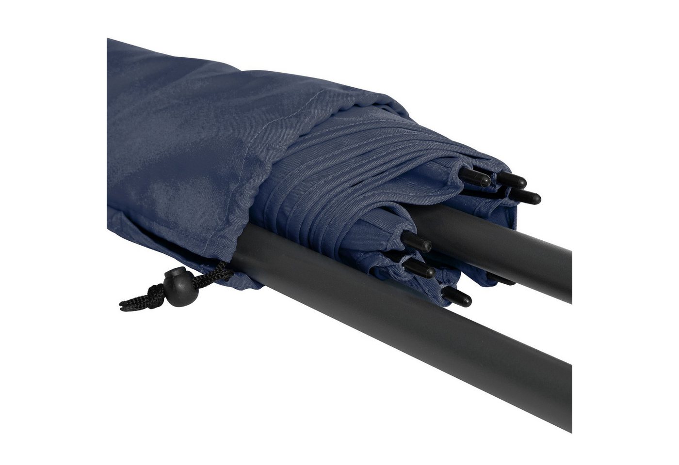 FARE Sonnenschirm XL, höhenverstellbar, Ø 235 cm, Titan-Finish, UPF 50+, knickbar, Ventilationsbezug, Fiberglas Bild 3
