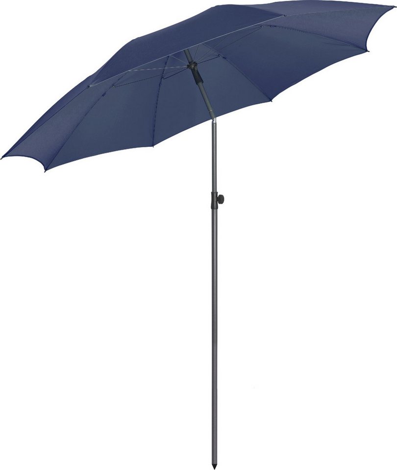 FARE Sonnenschirm XL, höhenverstellbar, Ø 235 cm, Titan-Finish, UPF 50+, knickbar, Ventilationsbezug, Fiberglas Bild 5
