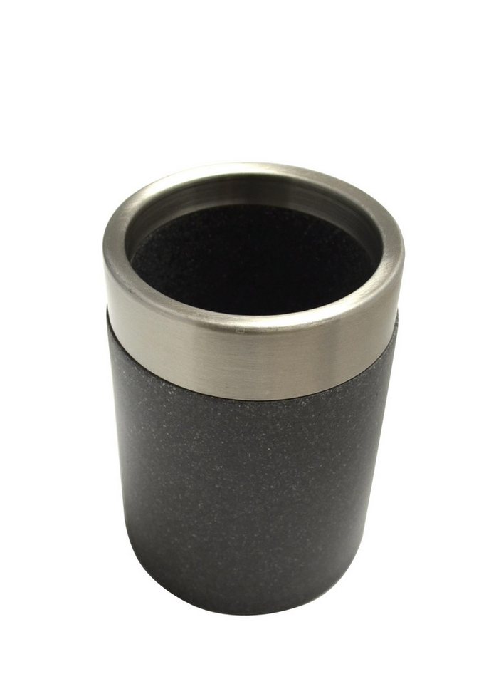 Ridder Badaccessoire-Set Aufbewahrungsbecher Stone schwarz Bild 5