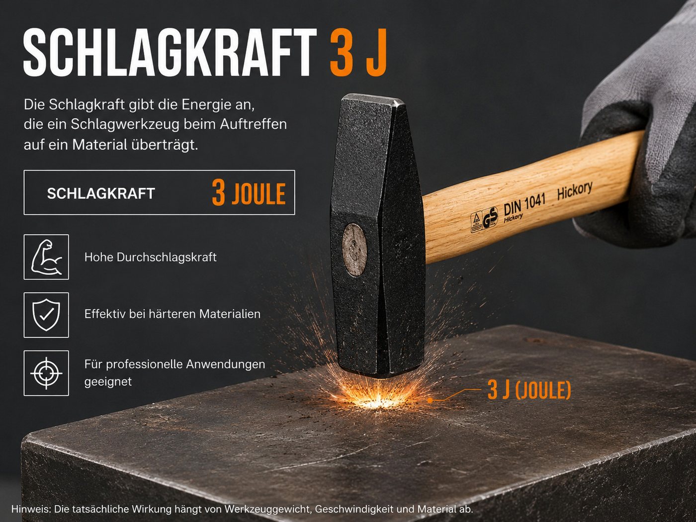 PARKSIDE PERFORMANCE® Kombihammer 20V Akku-Kombihammer PKHAP 2034-Li 3J, ohne Akku & Ladegerä, 20 V Bild 4