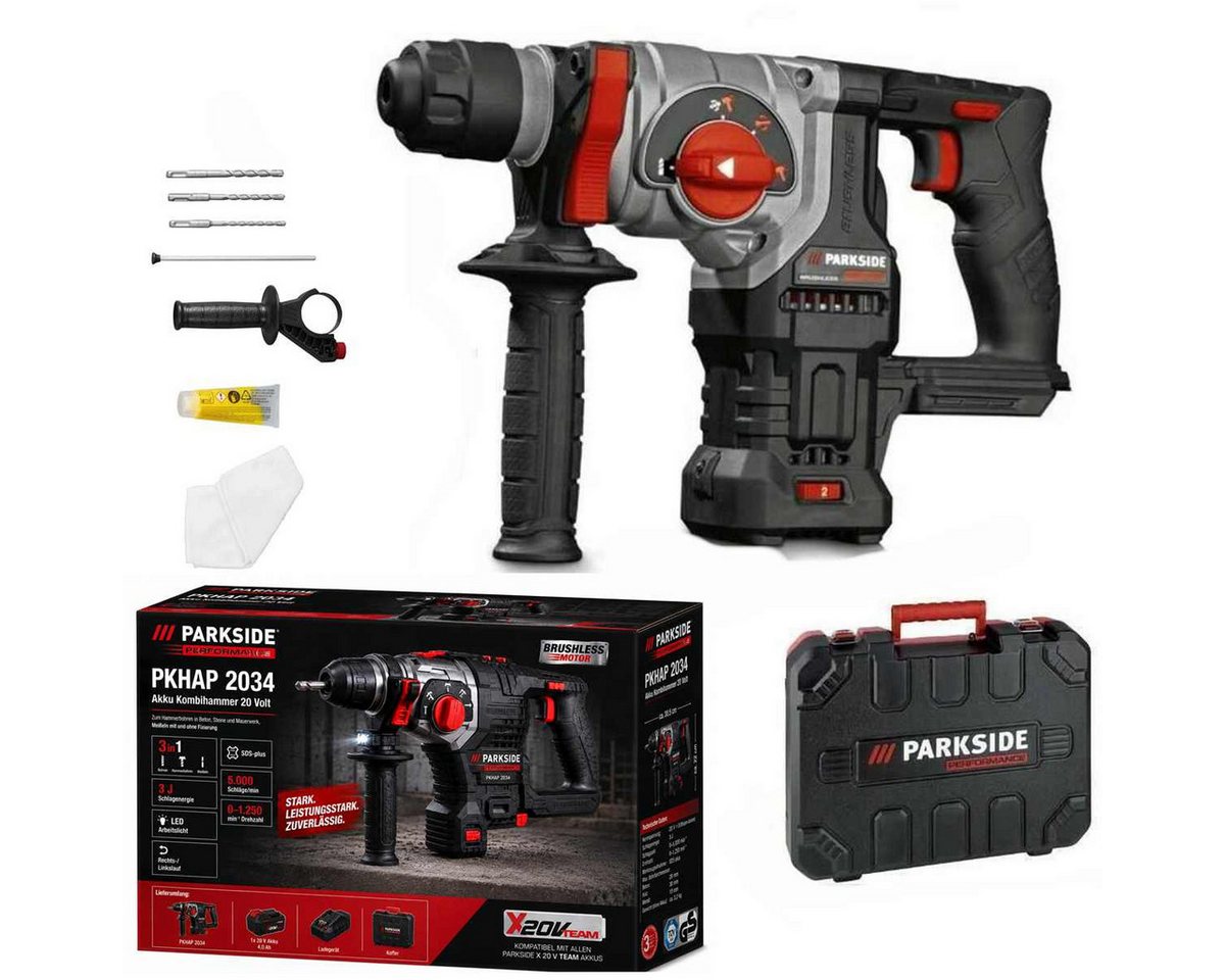 PARKSIDE PERFORMANCE® Kombihammer 20V Akku-Kombihammer PKHAP 2034-Li 3J, ohne Akku & Ladegerä, 20 V Bild 5
