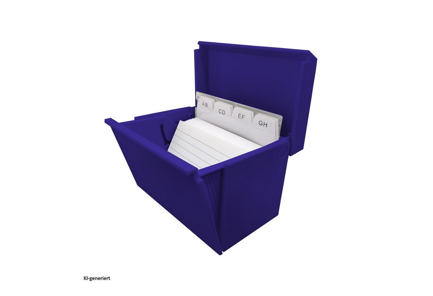 Herlitz Karteikasten Karteikasten gefüllt farbig sortiert A8 (Stück, 1 St., 1 Karteikasten gefüllt mit Registerkarten), Adressregister Schreibtischaccesoire