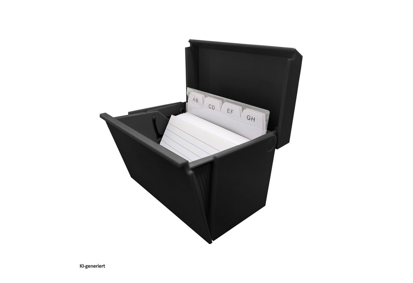 Herlitz Karteikasten Karteikasten gefüllt farbig sortiert A8 (Stück, 1 St., 1 Karteikasten gefüllt mit Registerkarten), Adressregister Schreibtischaccesoire Bild 3