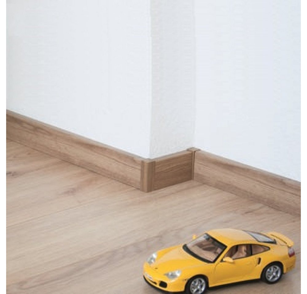 PROVISTON Sockelleisten-Zwischenstücke Universalholzecken, MDF, Weiß, 19 x 19 x 62, für Fußleisten Bild 2
