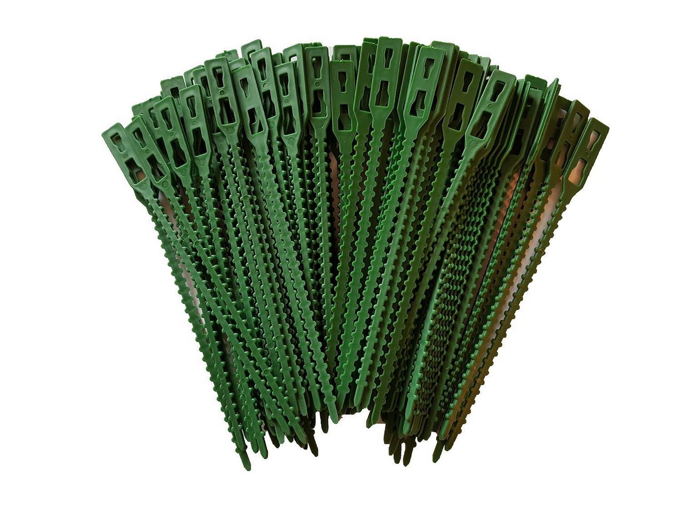 varivendo Rankhilfe Pflanzenbinder 100 Stück Grün, 13cm - Pflanzenstütze Bindebänder Set, 100 St., Pflanzenbinder, Pflanzenhalter Verbinder Pflanzen Halter Pflanzstab Bild 3