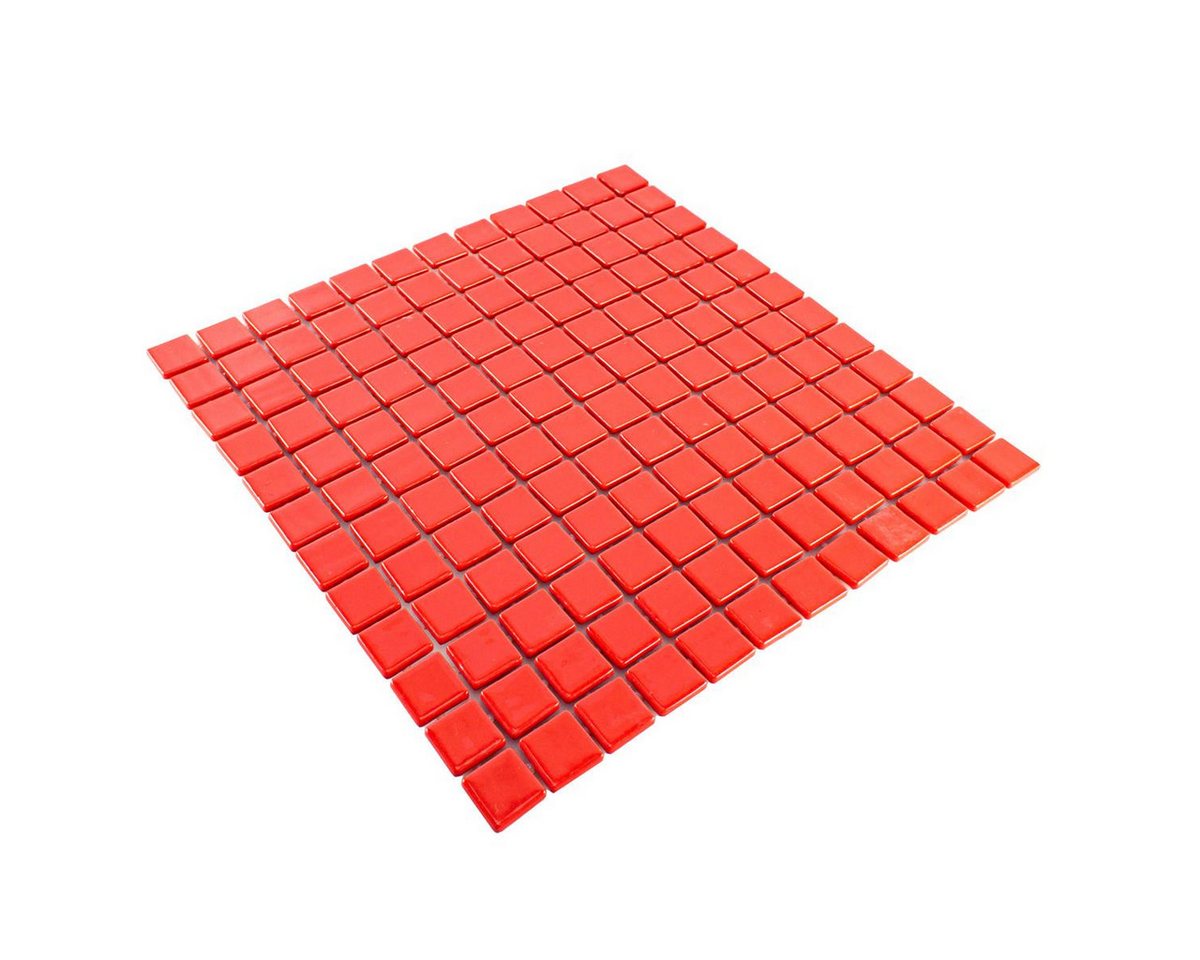 Mosafil Mosaikfliesen Glas Pool Schwimmbad Mosaik Pixley Rot, Ecoglas 31.600x31.600, rot, Wasserfest Bild 2