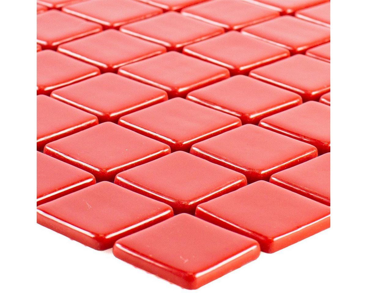 Mosafil Mosaikfliesen Glas Pool Schwimmbad Mosaik Pixley Rot, Ecoglas 31.600x31.600, rot, Wasserfest Bild 3