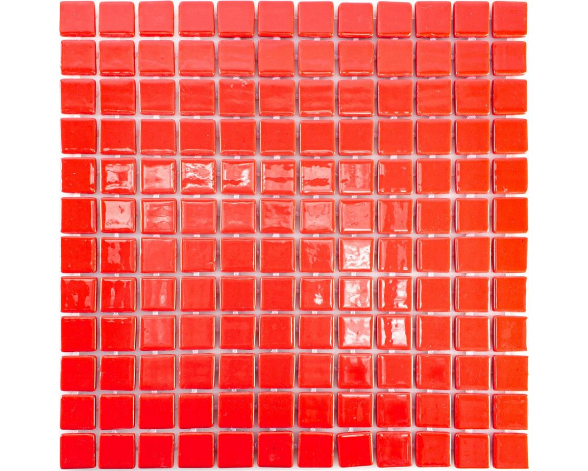 Mosafil Mosaikfliesen Glas Pool Schwimmbad Mosaik Pixley Rot, Ecoglas 31.600x31.600, rot, Wasserfest Bild 4