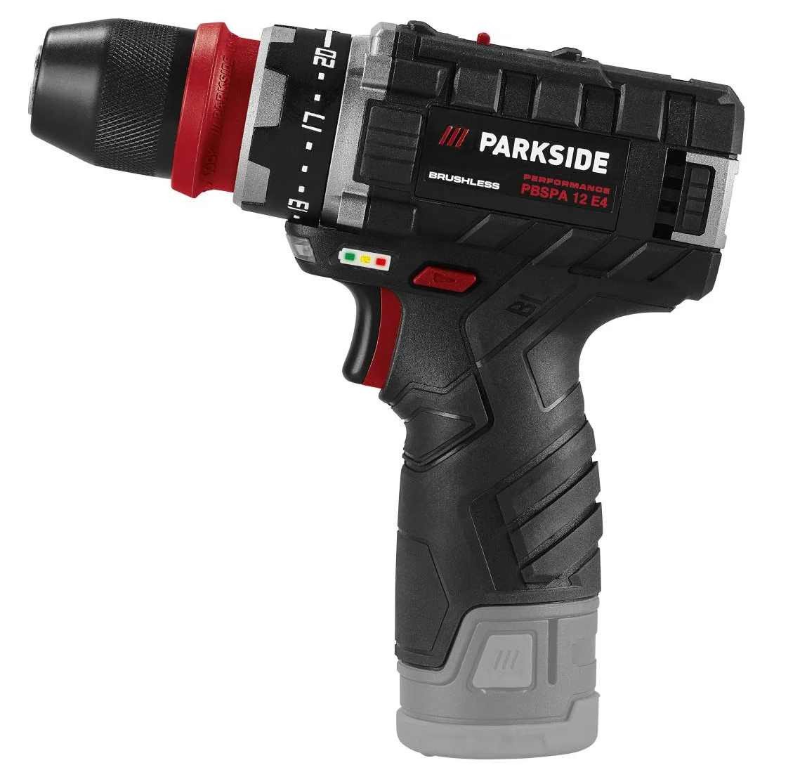 PARKSIDE PERFORMANCE® Akku-Drehschlagschrauber 12V Bohrschrauber PBSPA 12 Akku 2.0 Ah+ Bosch Bohrerset Bild 2